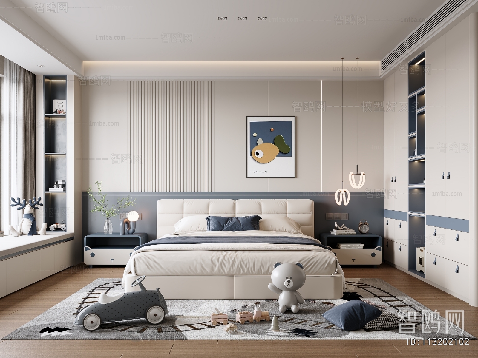 Modern Boy's Room And Son's Room