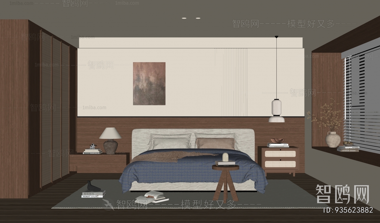 Wabi-sabi Style Bedroom