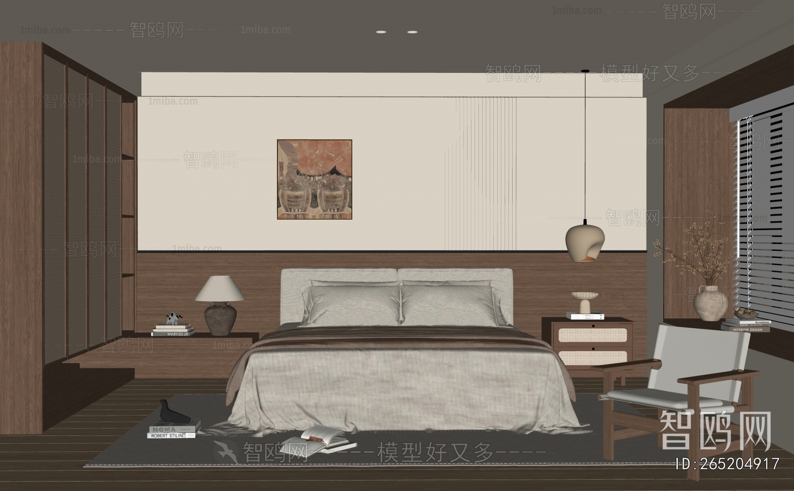 Wabi-sabi Style Bedroom