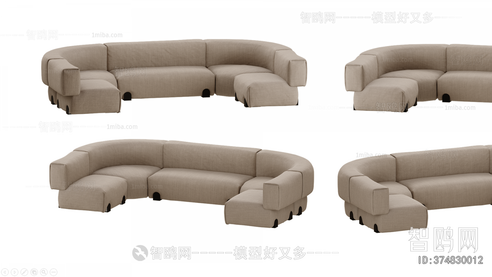 Modern Curved Sofa