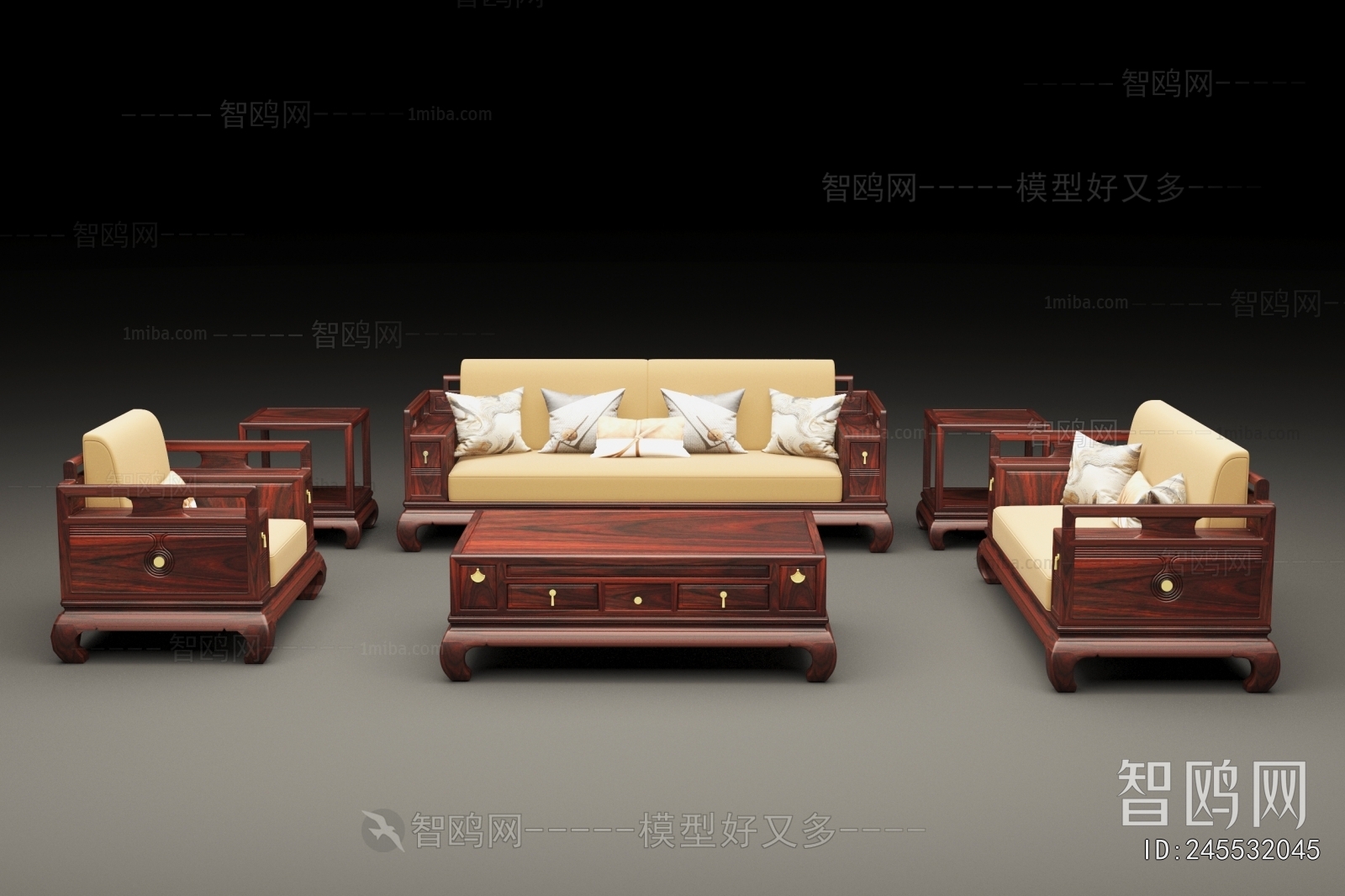 Chinese Style Sofa Combination