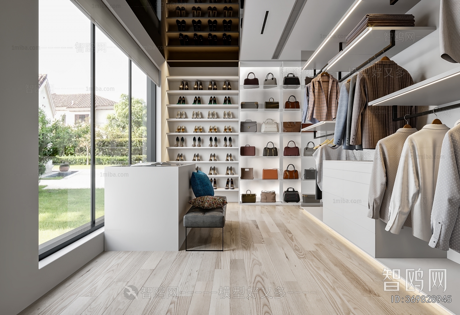 Modern Clothes Storage Area