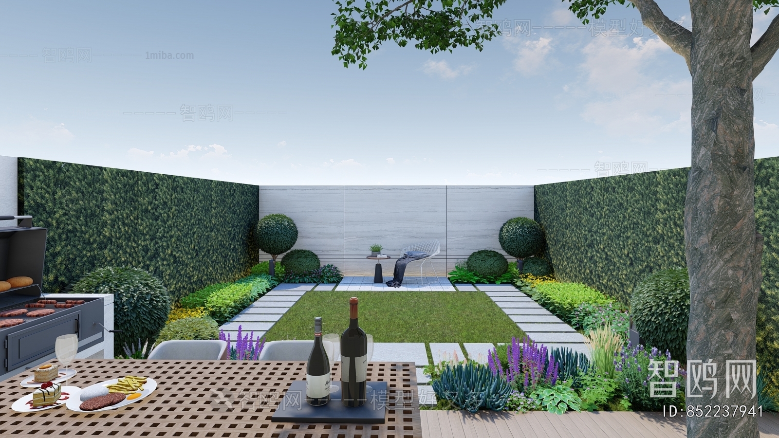 Modern Courtyard/landscape