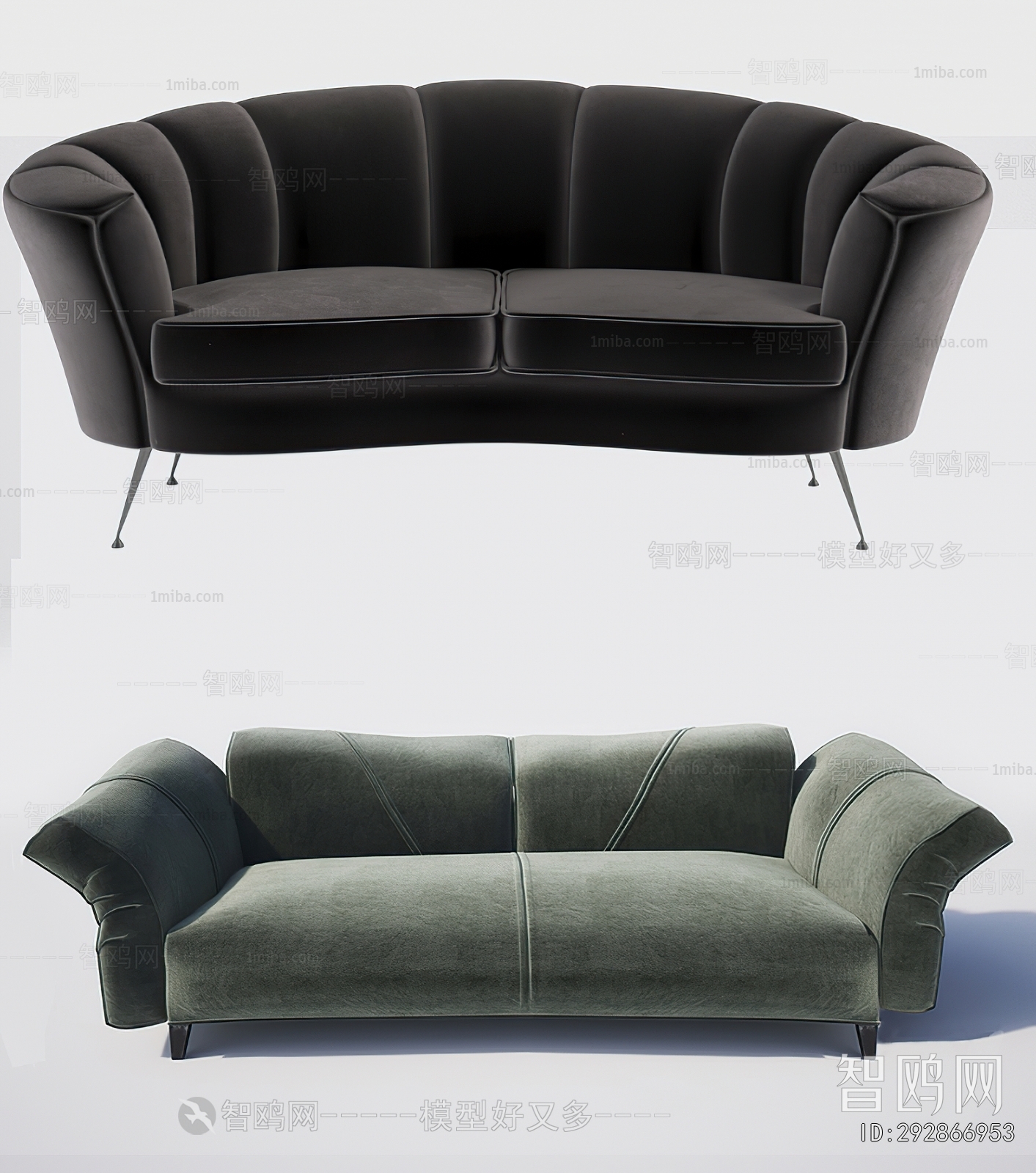 Simple European Style A Sofa For Two