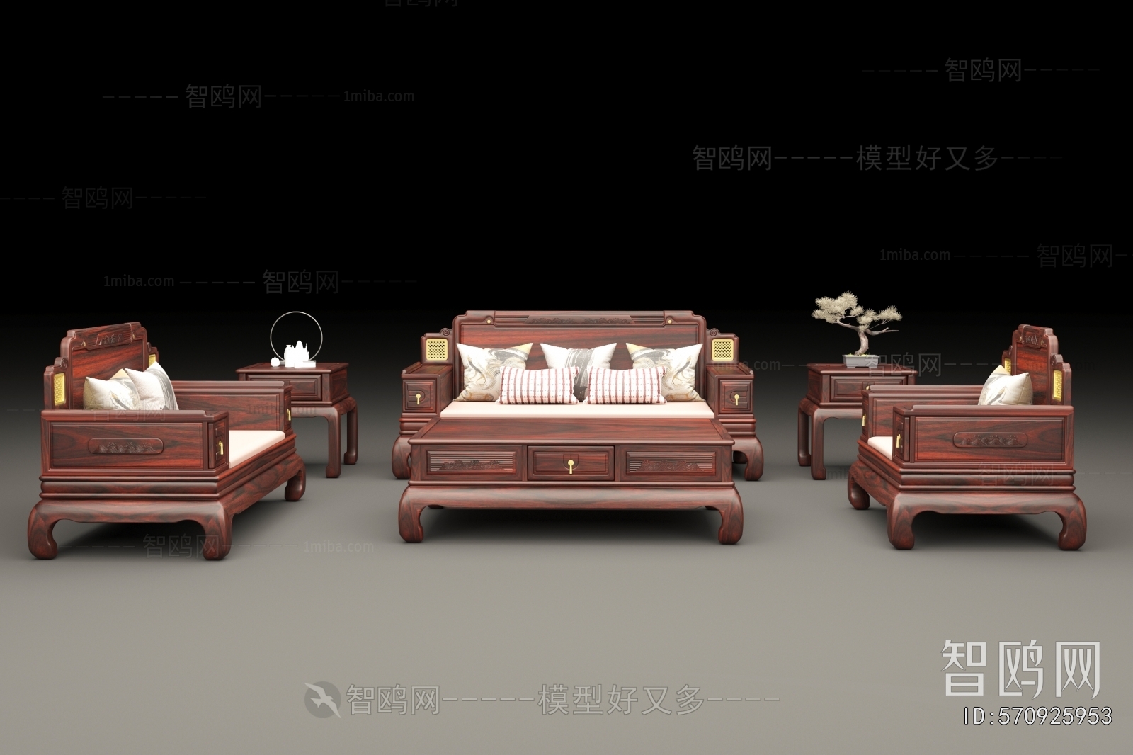 Chinese Style Sofa Combination