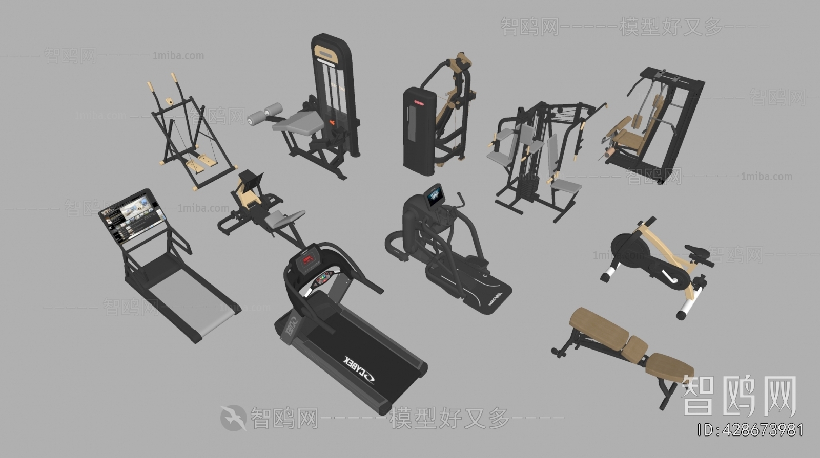 Modern French Style Fitness Equipment