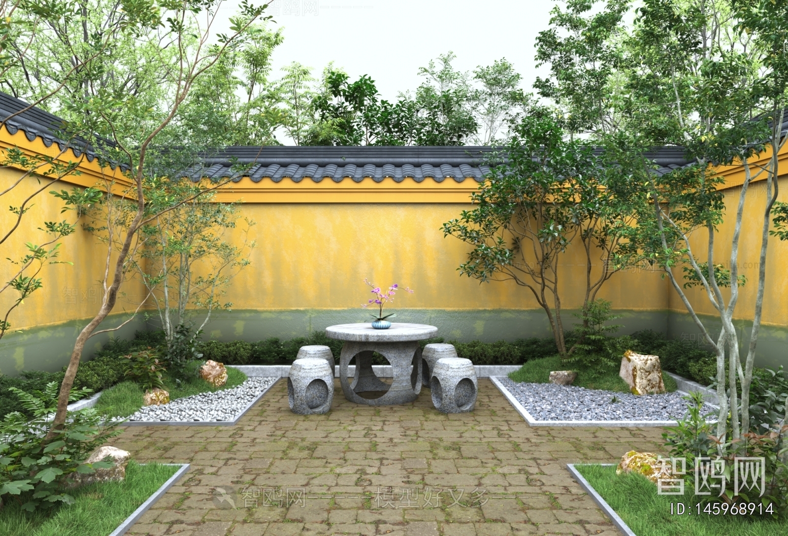 New Chinese Style Courtyard/landscape