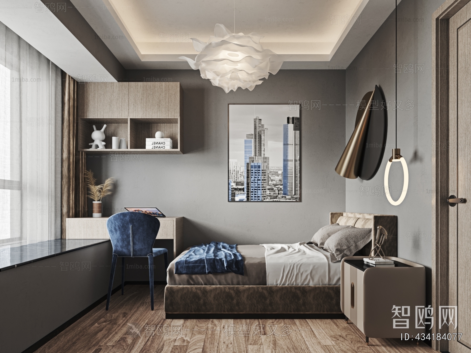 Modern Nordic Style Bedroom