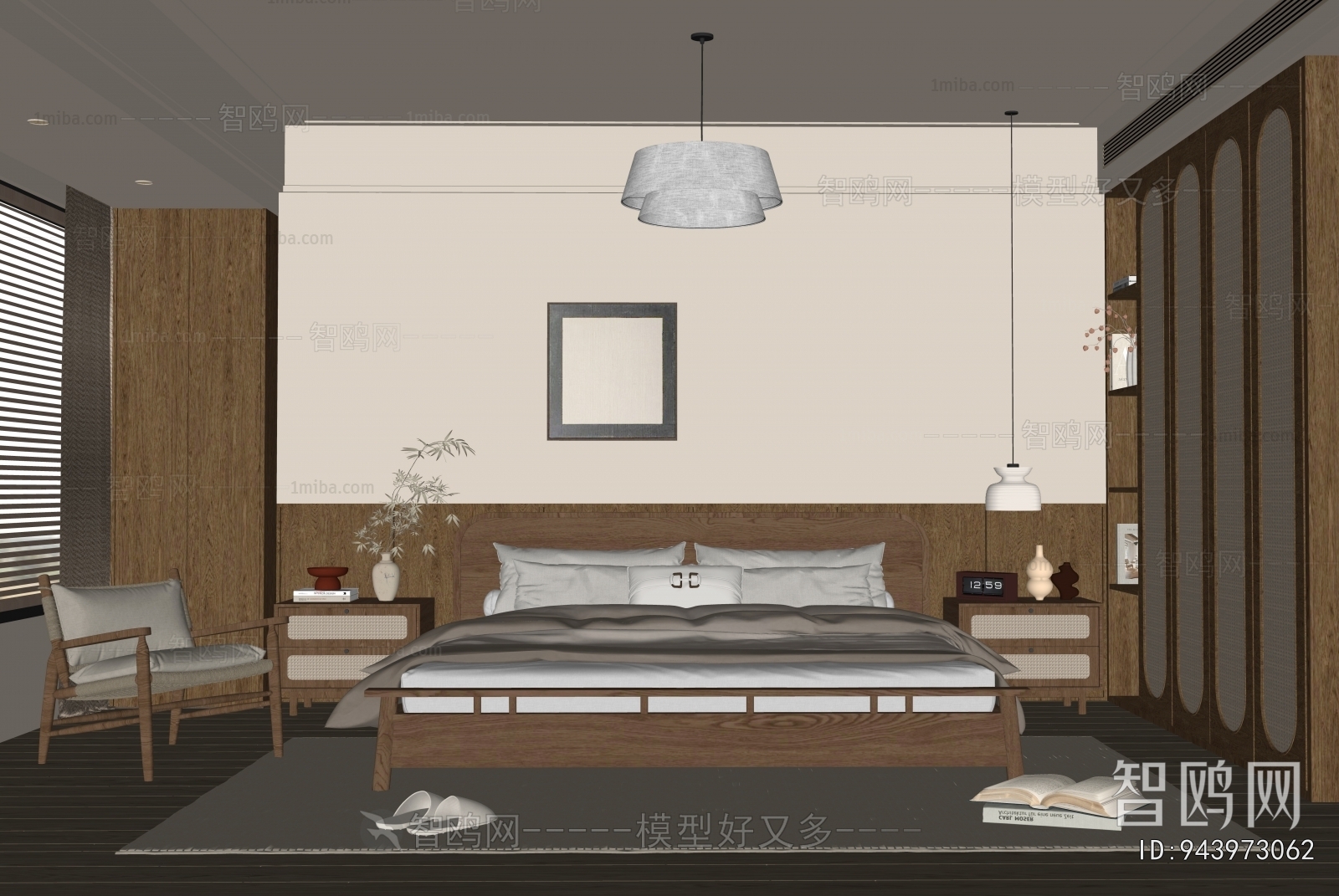 Wabi-sabi Style Bedroom