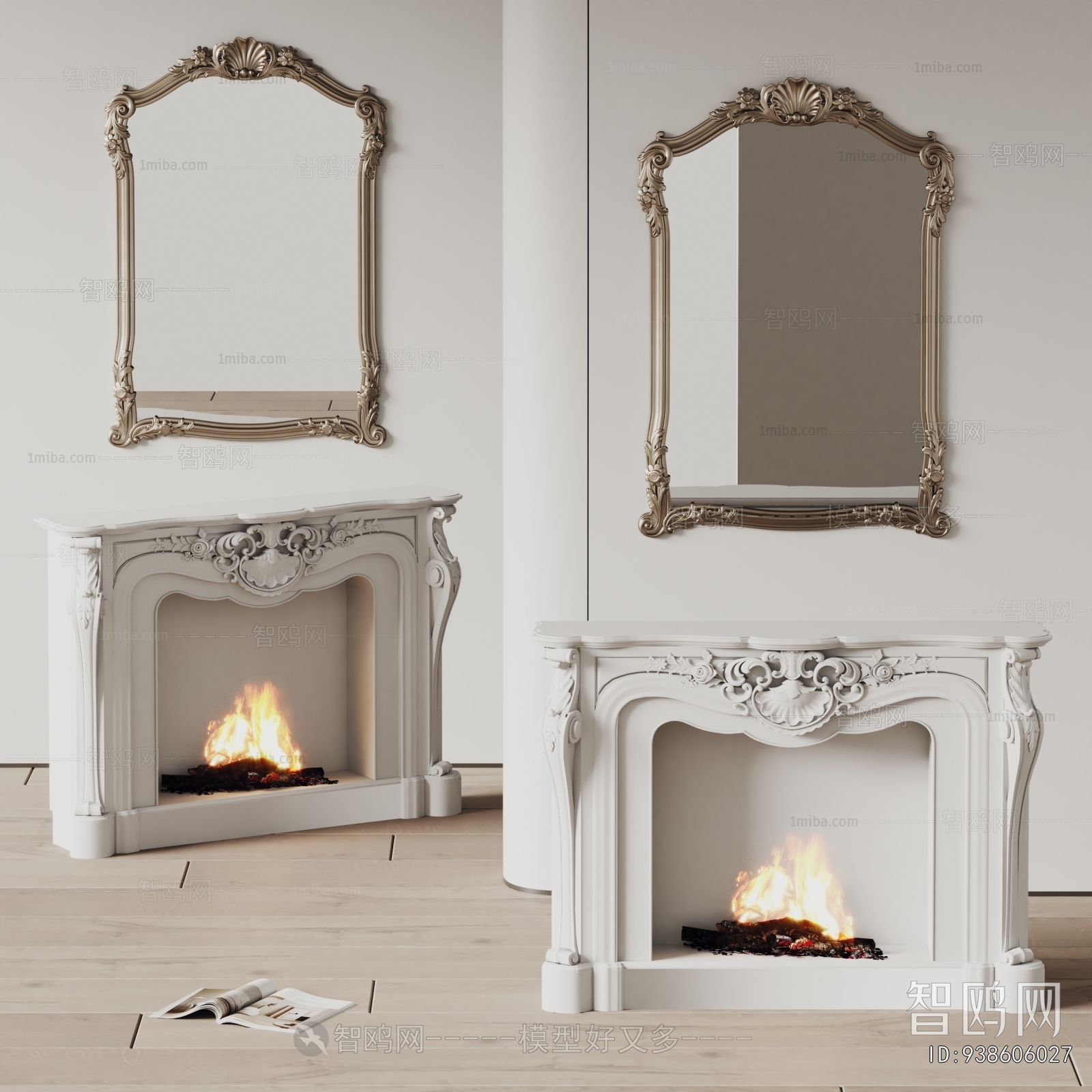 French Style Fireplace