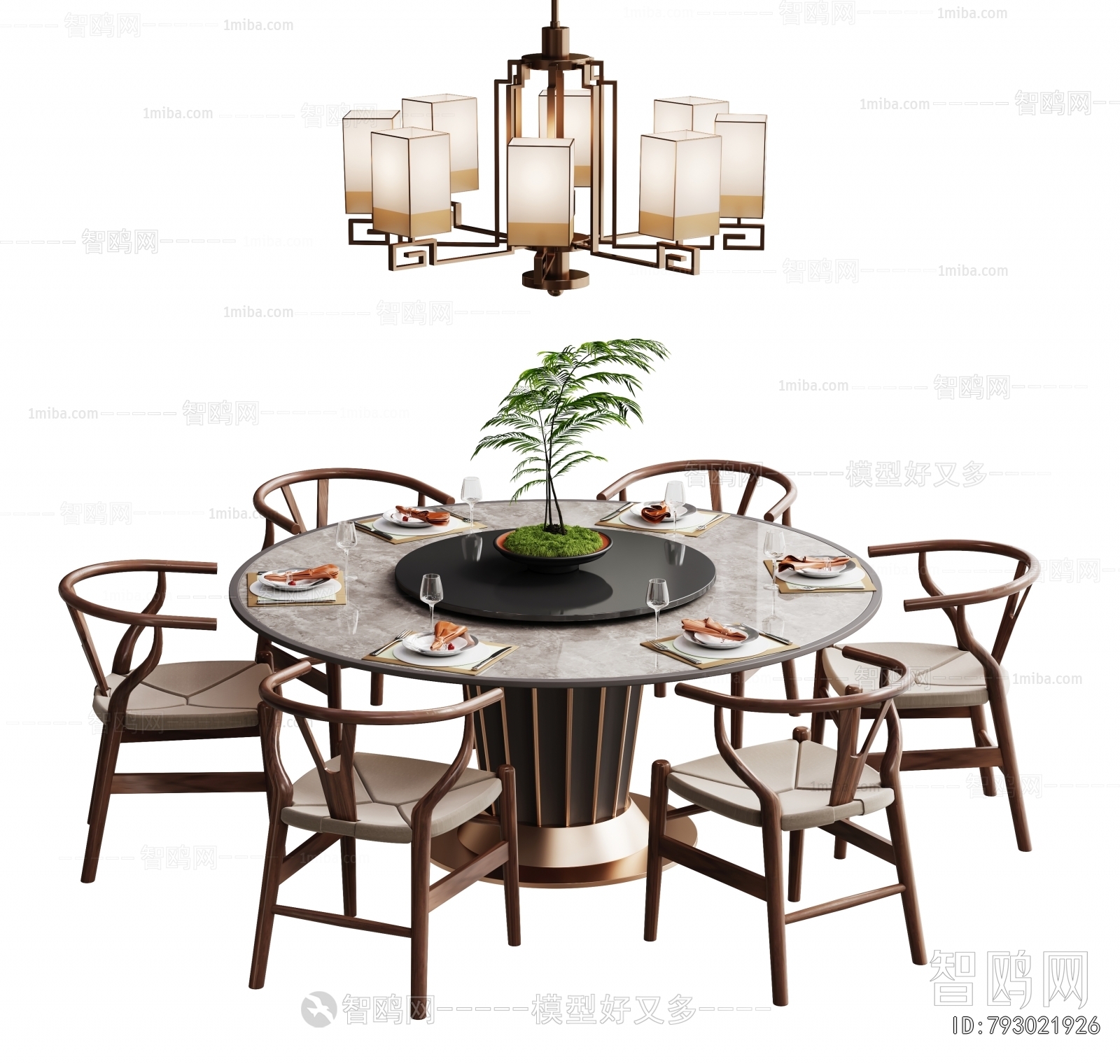 New Chinese Style Dining Table And Chairs