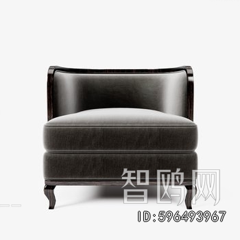 Simple European Style Single Sofa