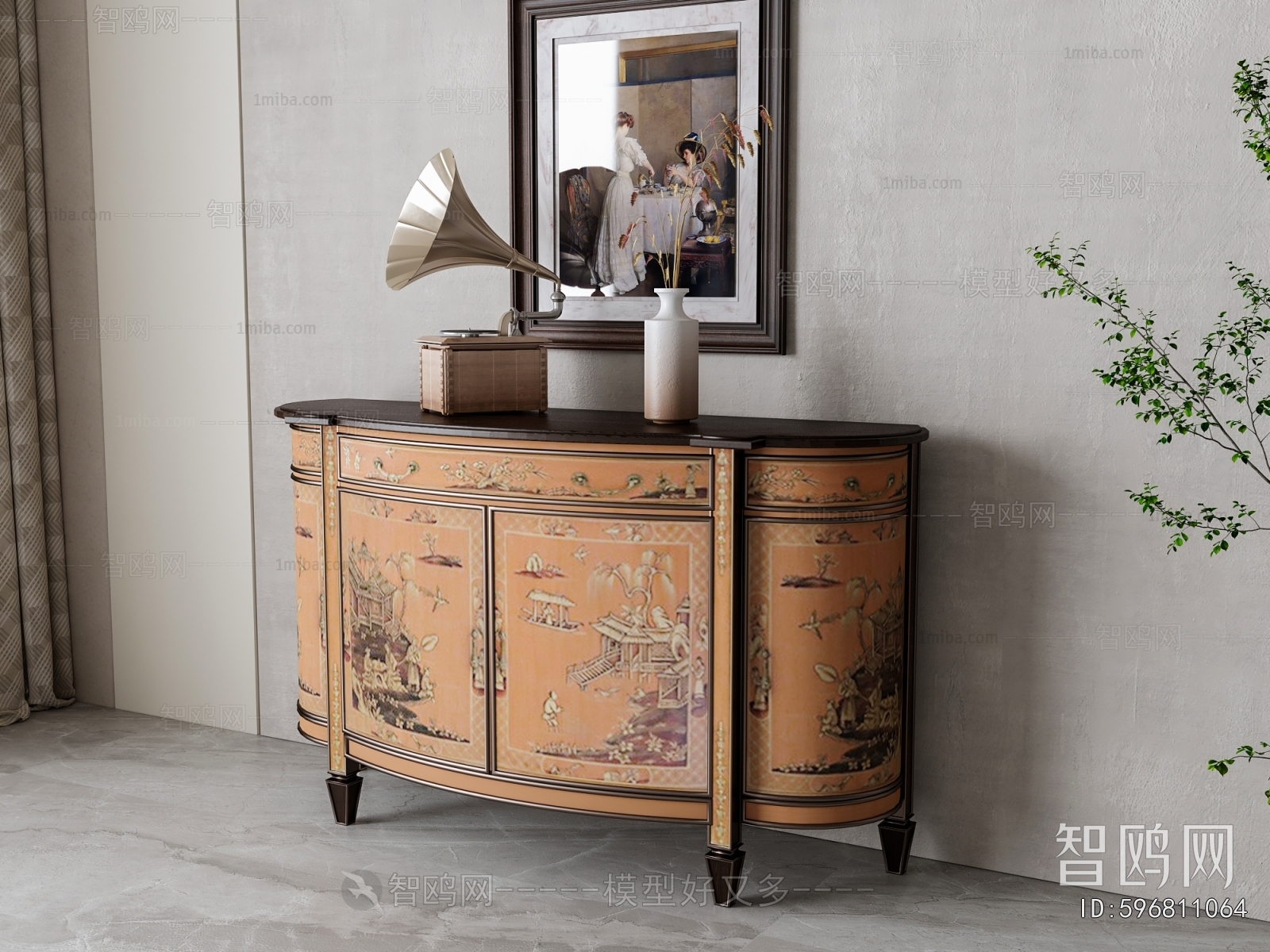 European Style Side Cabinet