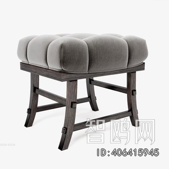 New Chinese Style Sofa Stool