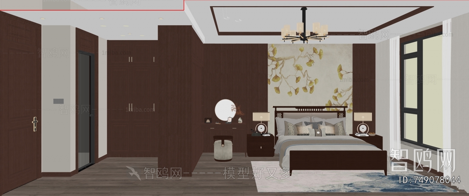 New Chinese Style Bedroom