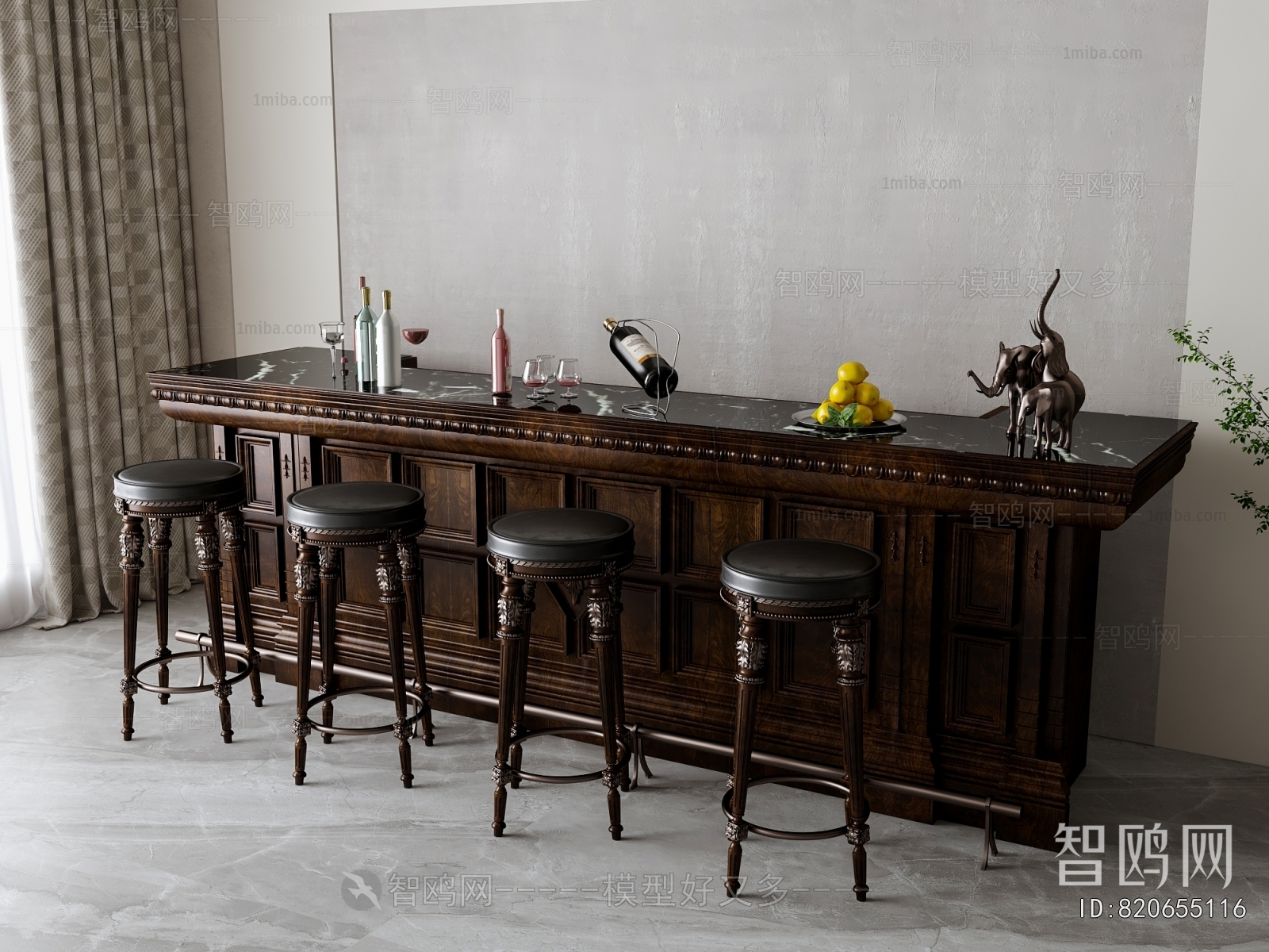 French Style Counter Bar