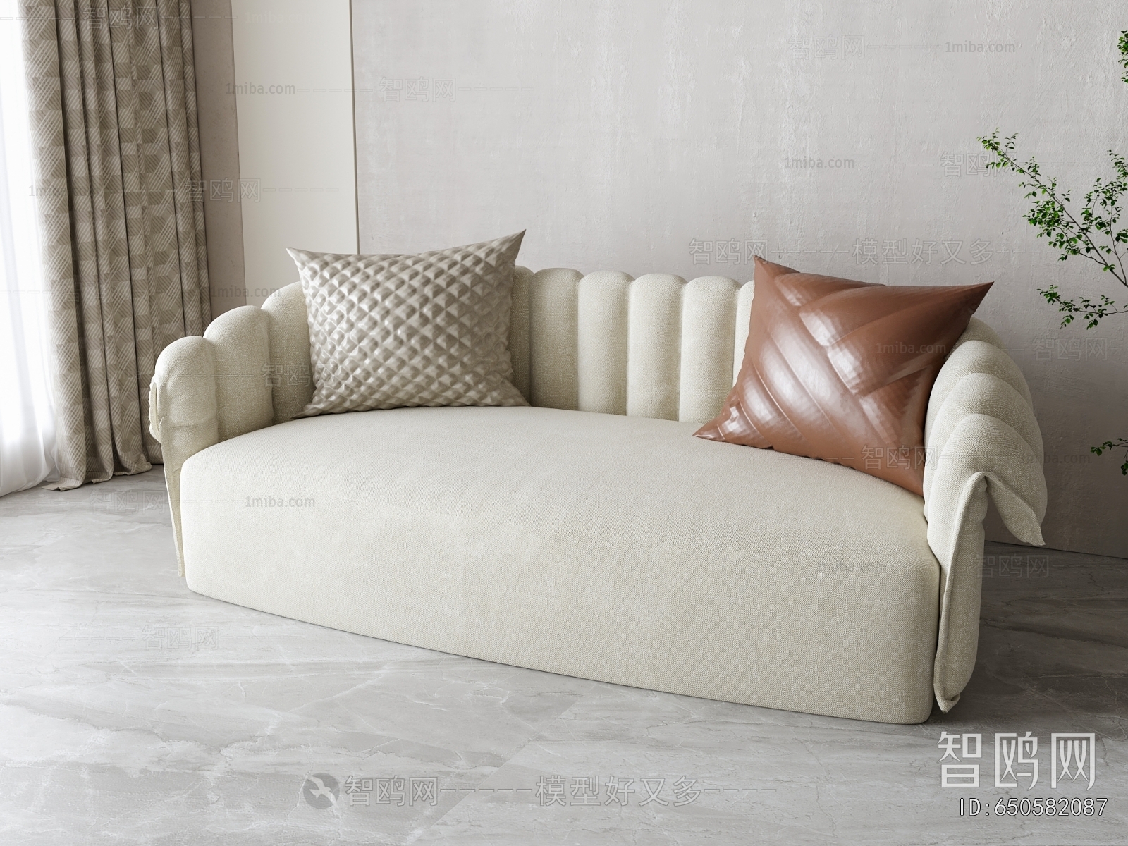 Simple European Style A Sofa For Two