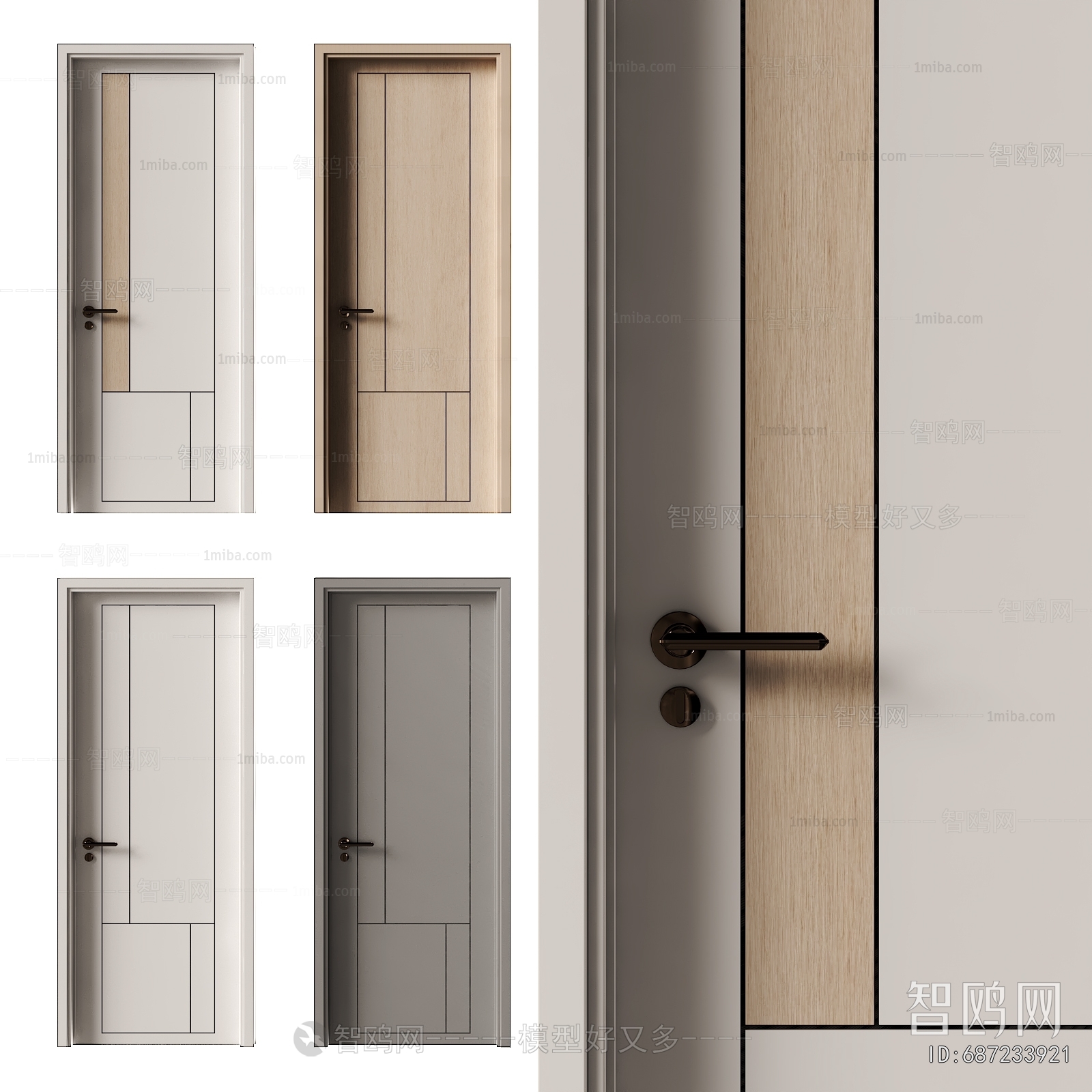 Modern Single Door