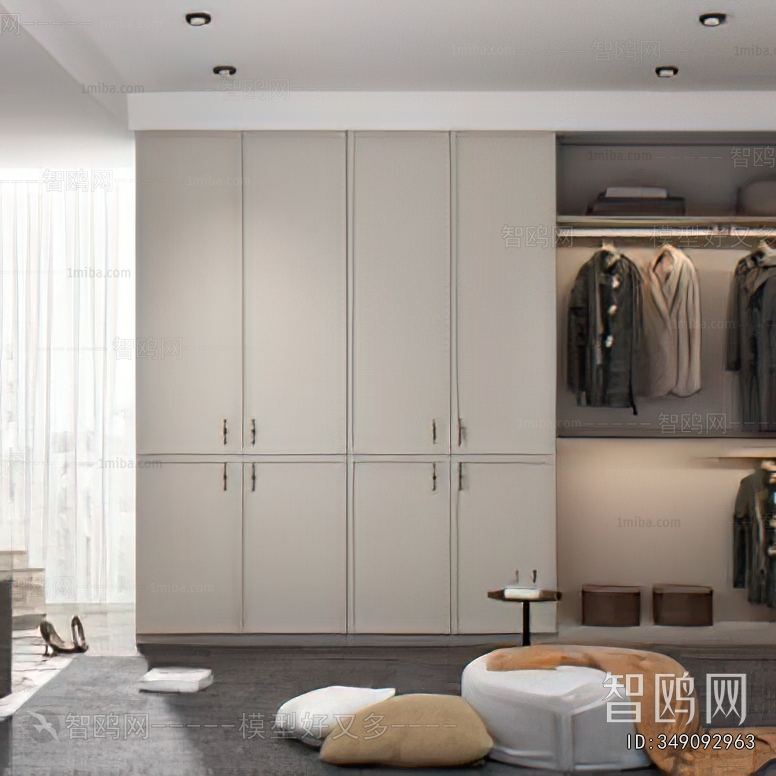 Modern Clothes Storage Area