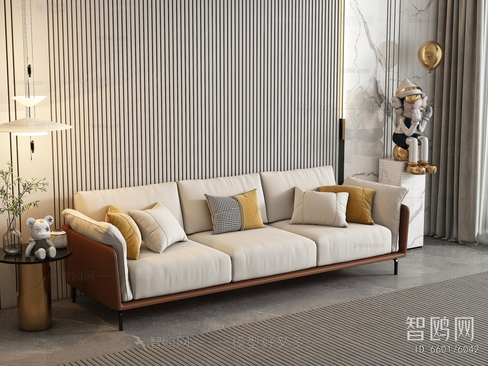 Modern Three-seat Sofa