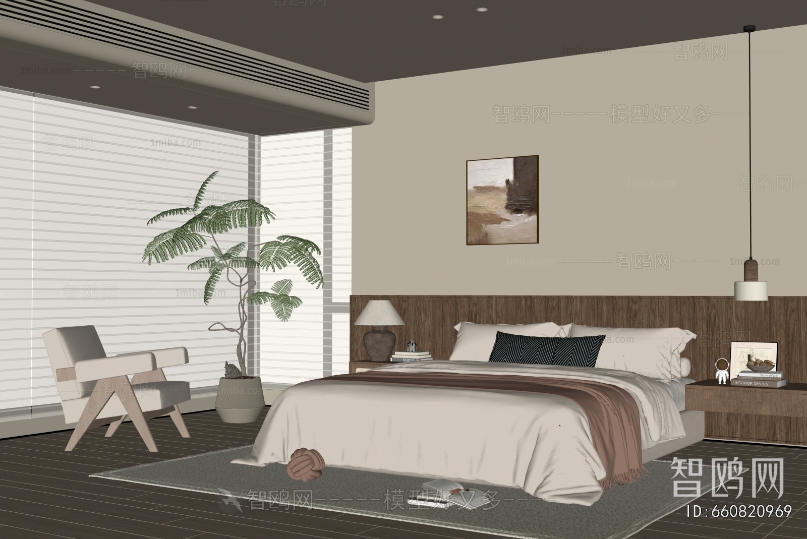 Wabi-sabi Style Bedroom