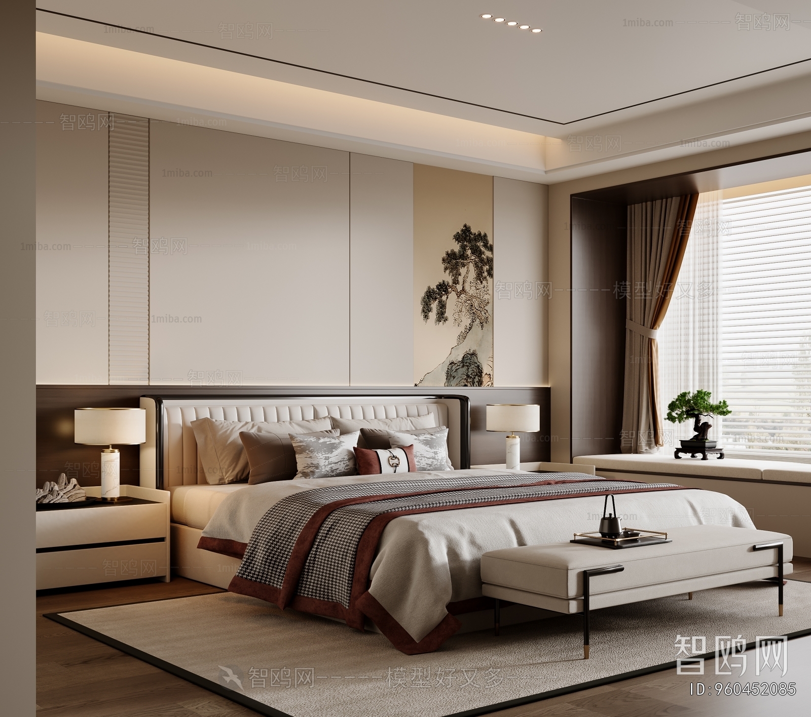 New Chinese Style Bedroom