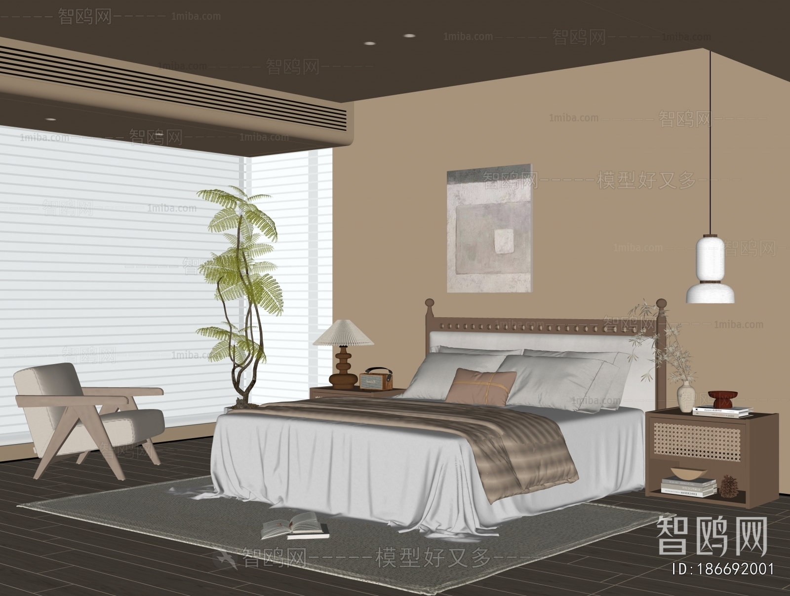 Wabi-sabi Style Bedroom