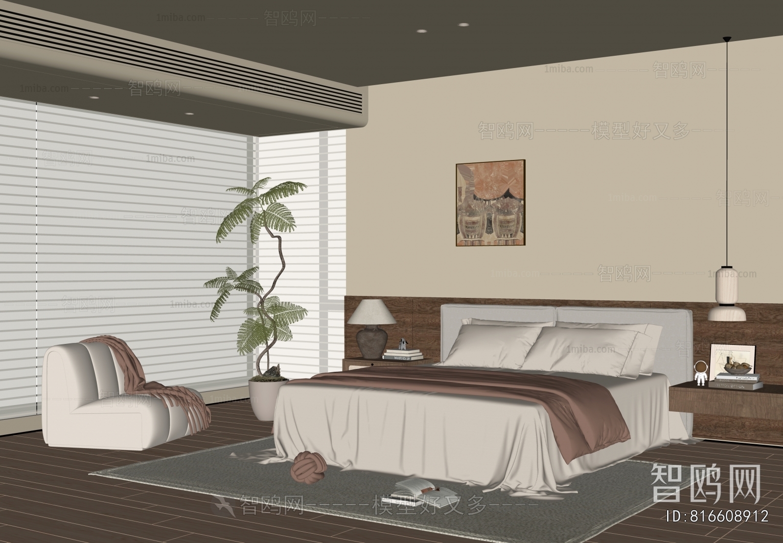 Wabi-sabi Style Bedroom