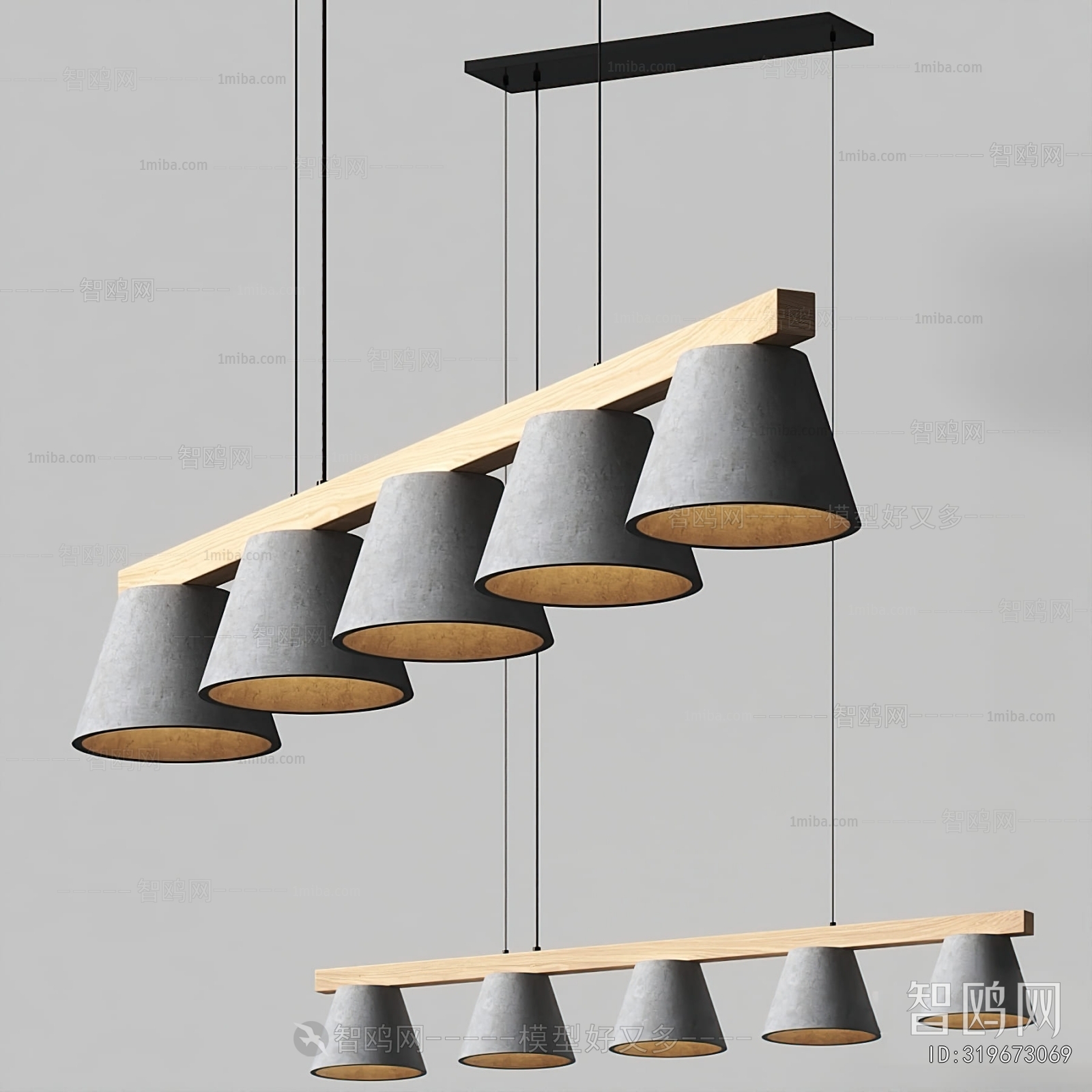 Modern Long Chandelier