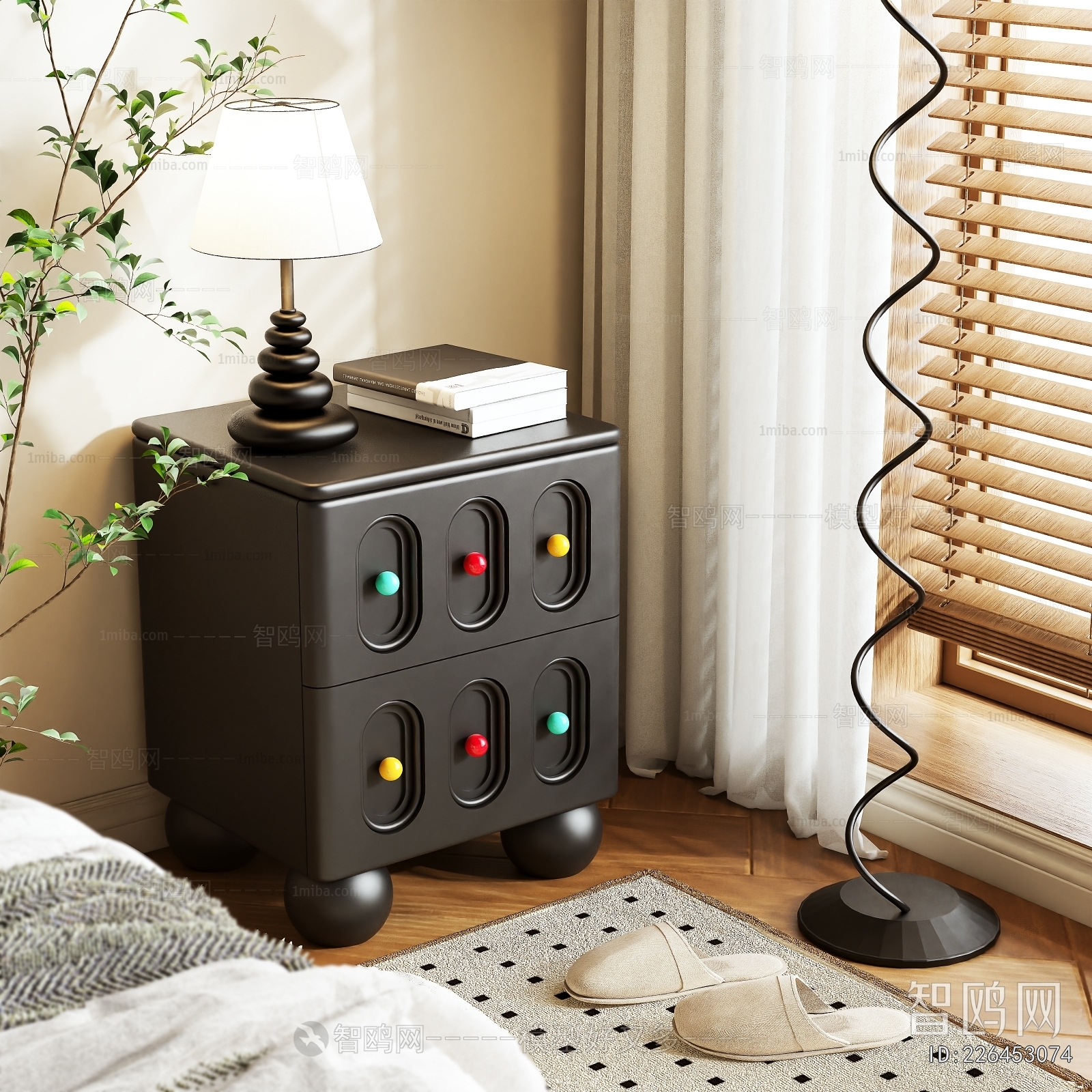 Modern Bedside Cupboard