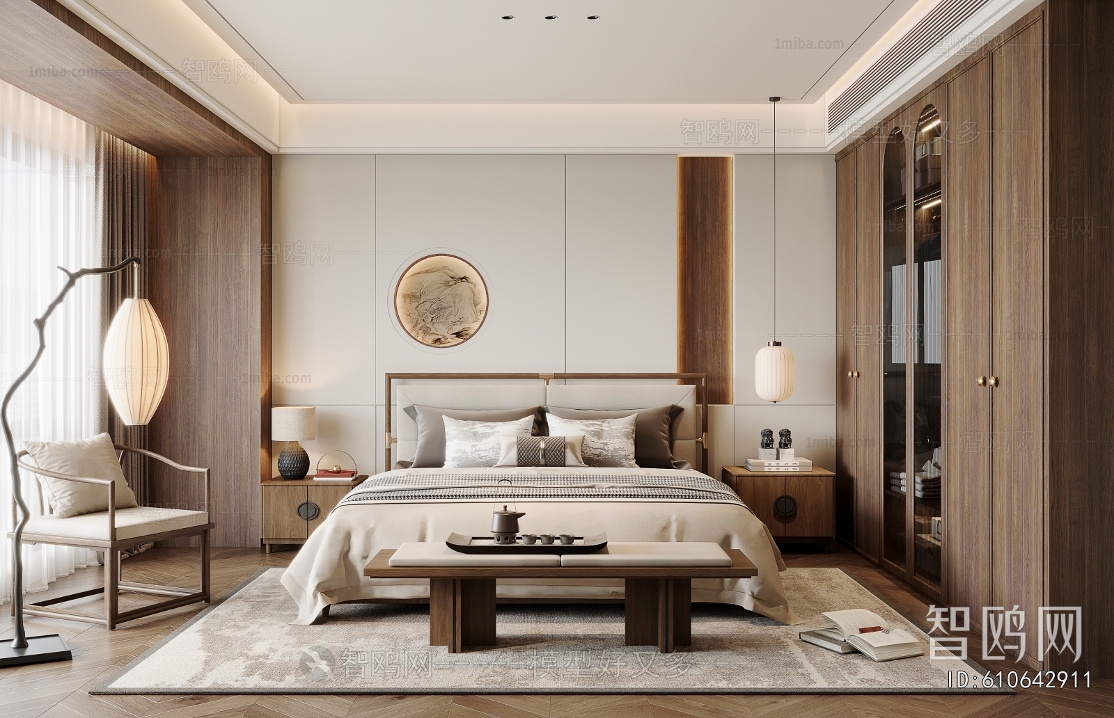 New Chinese Style Bedroom