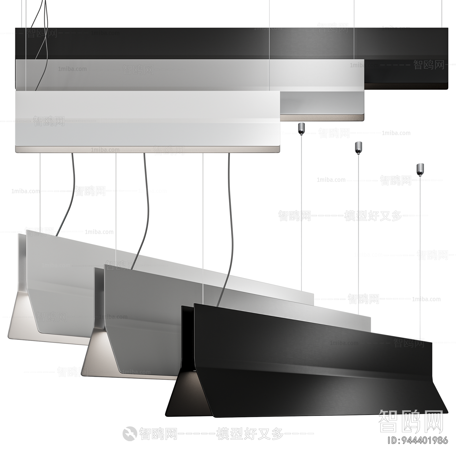 Modern Long Chandelier