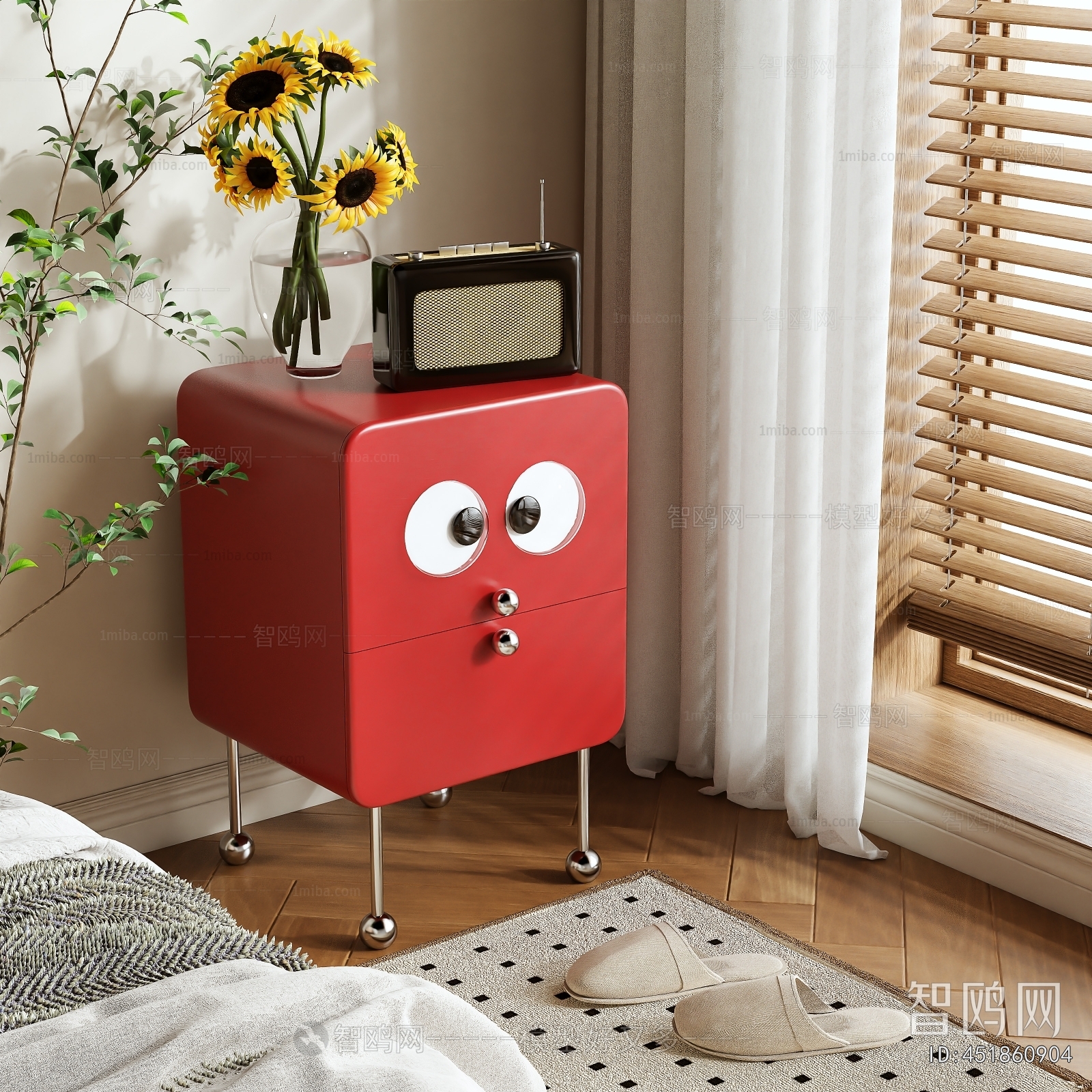 Modern Bedside Cupboard