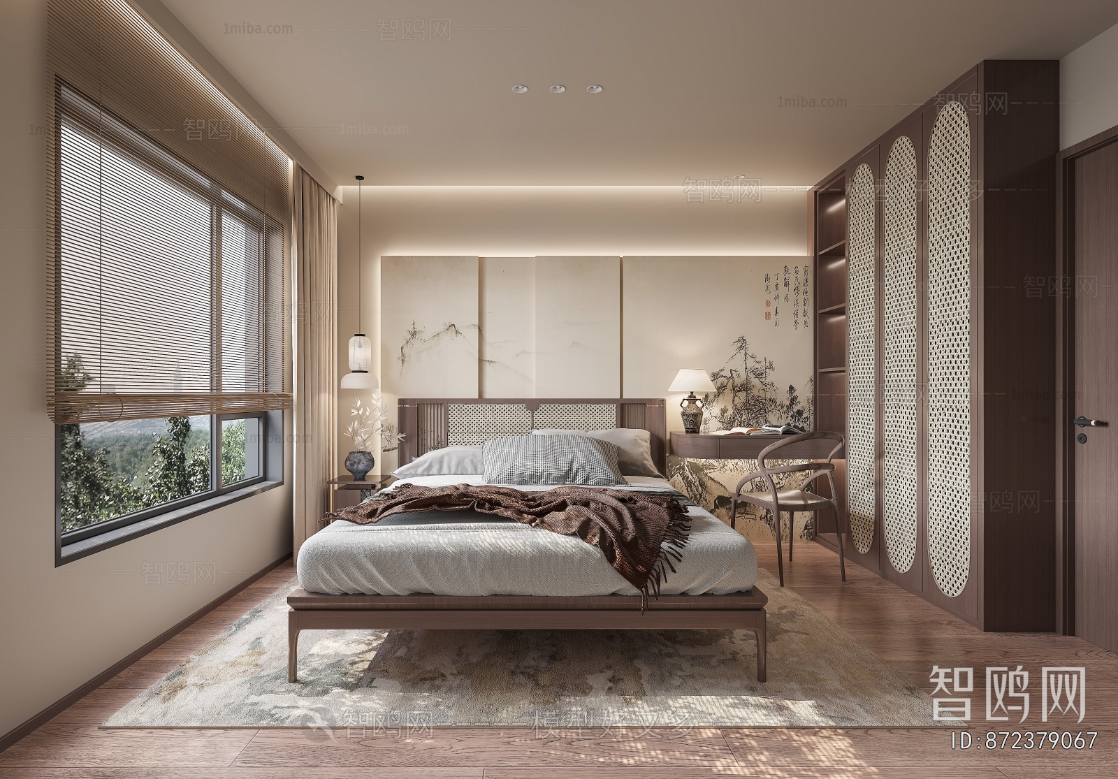 New Chinese Style Bedroom