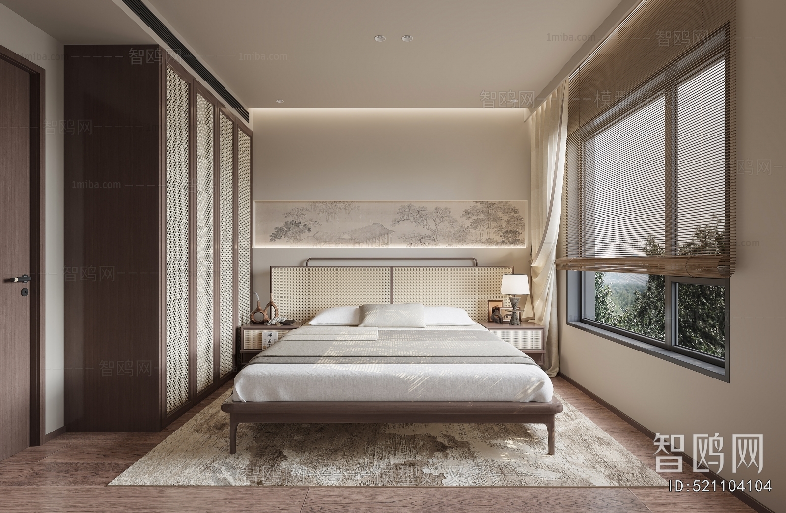 New Chinese Style Bedroom