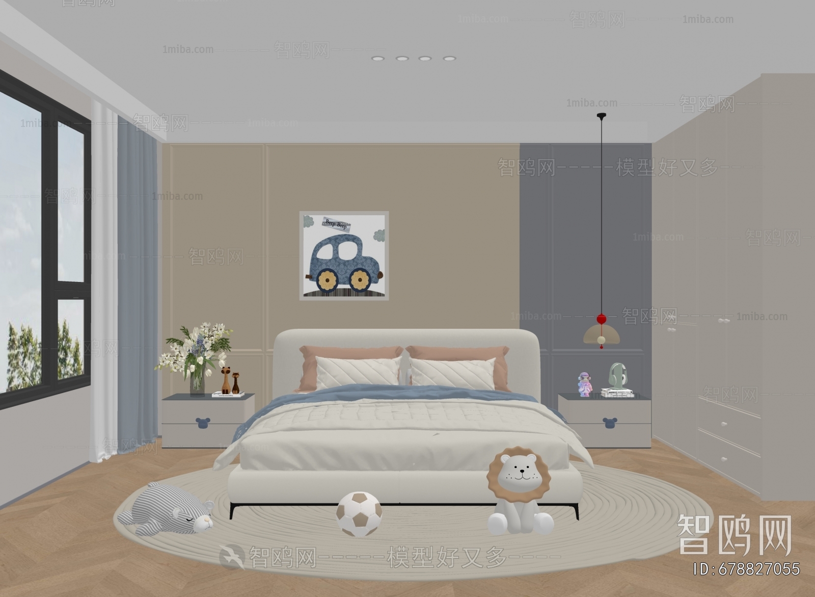 Modern Boy's Room And Son's Room