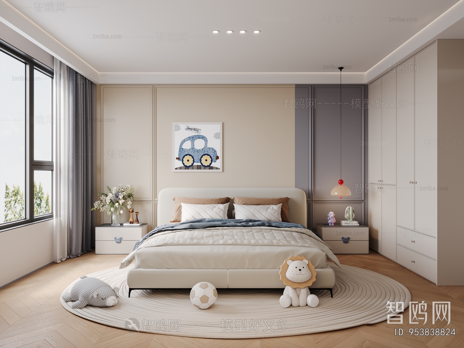 Modern Boy's Room And Son's Room