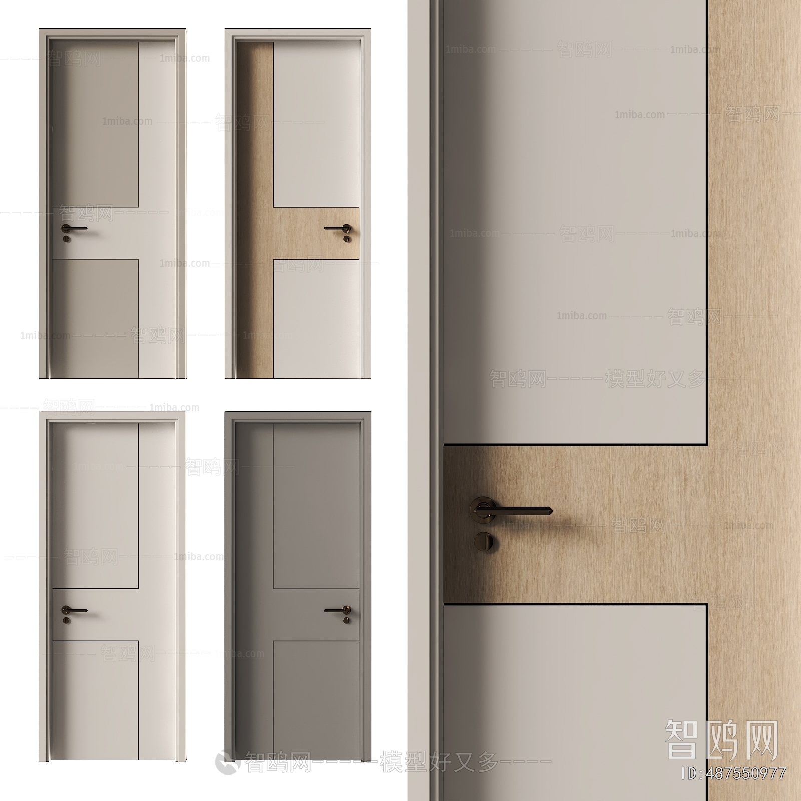 Modern Single Door