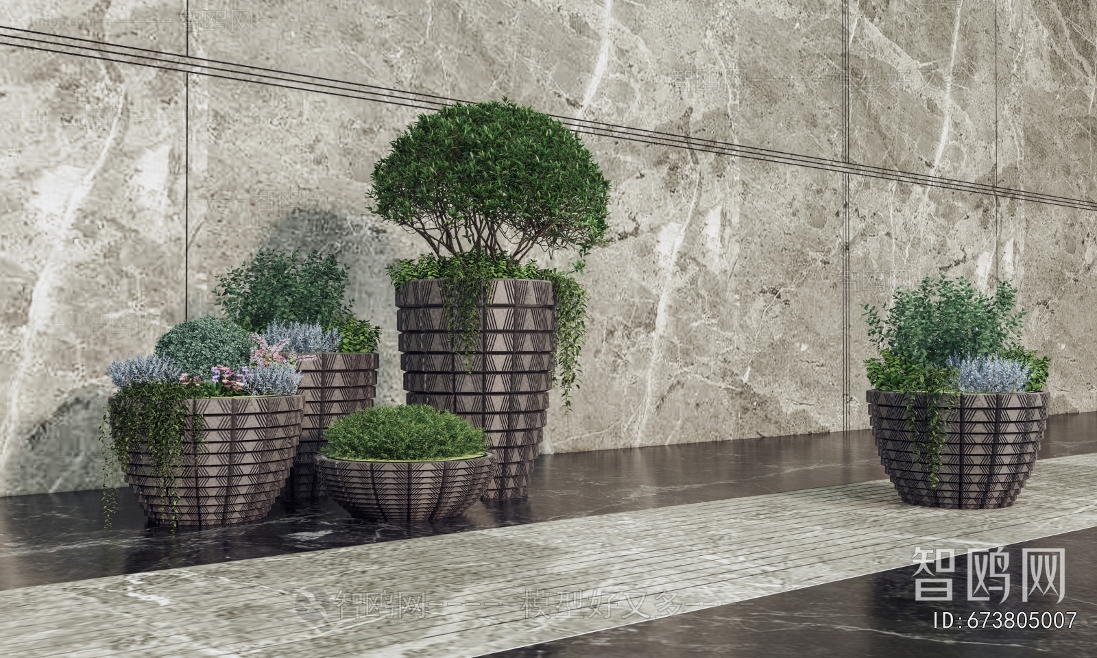 Modern Flower Bed, Flower Bowl, Flower Box