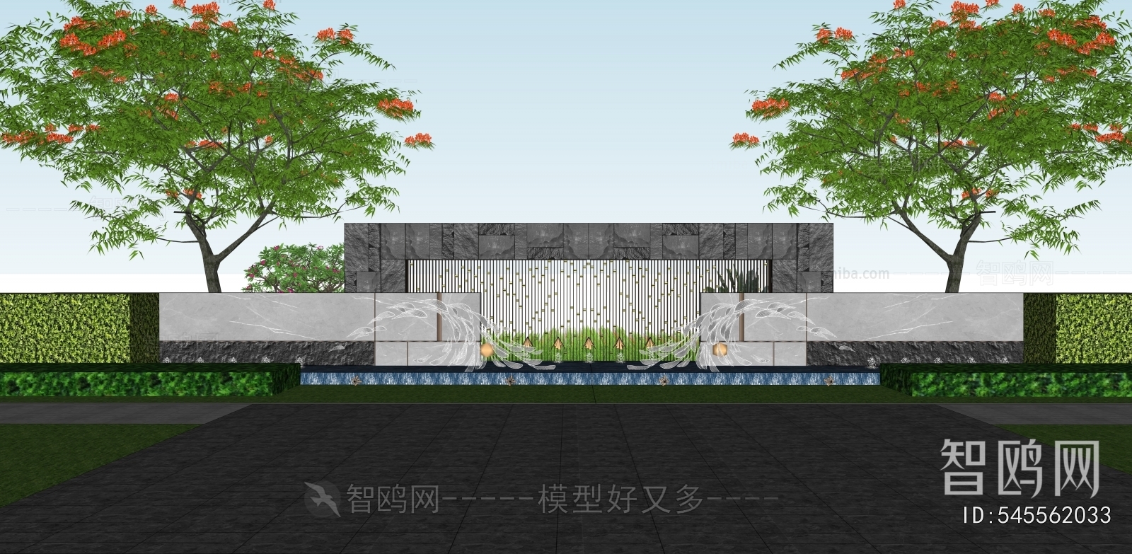 Modern Landscape Wall