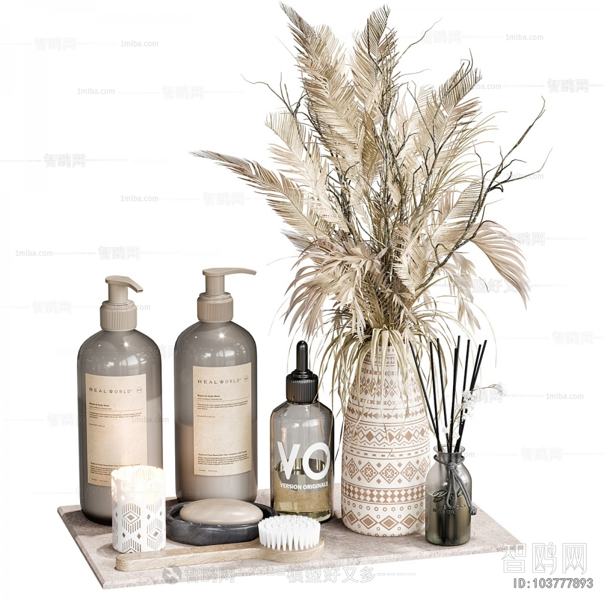 Wabi-sabi Style Bathroom Set