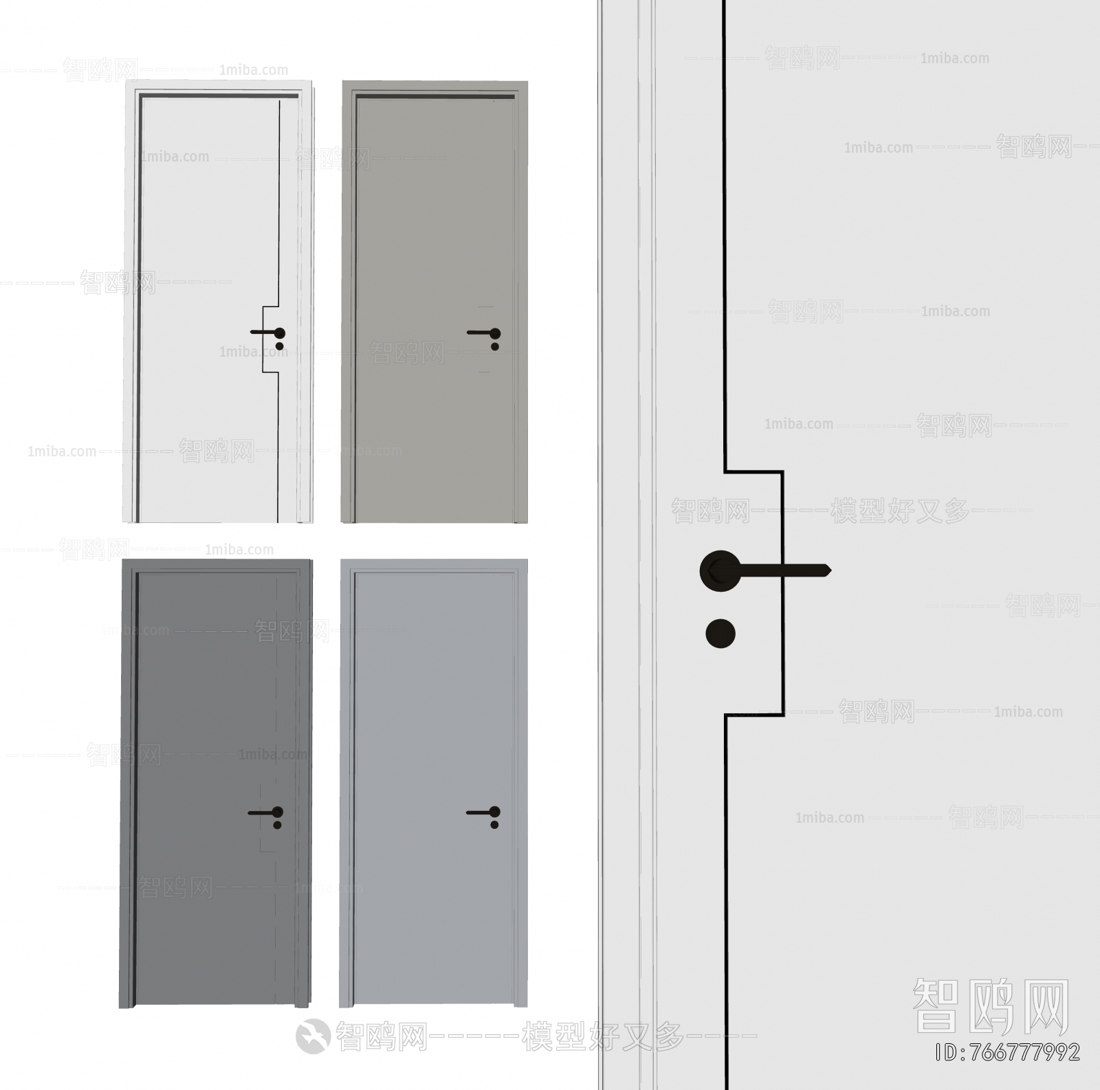 Modern Single Door