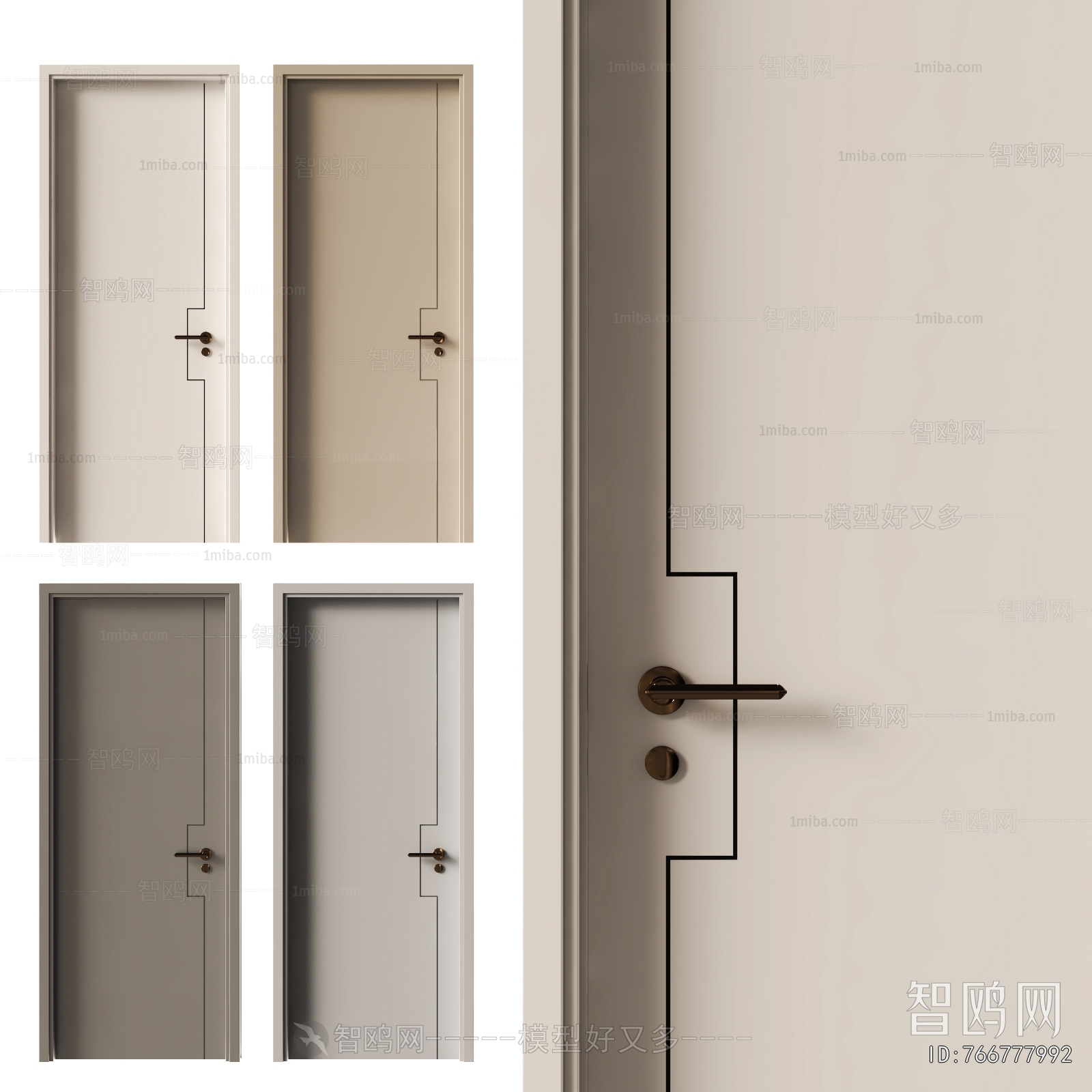 Modern Single Door