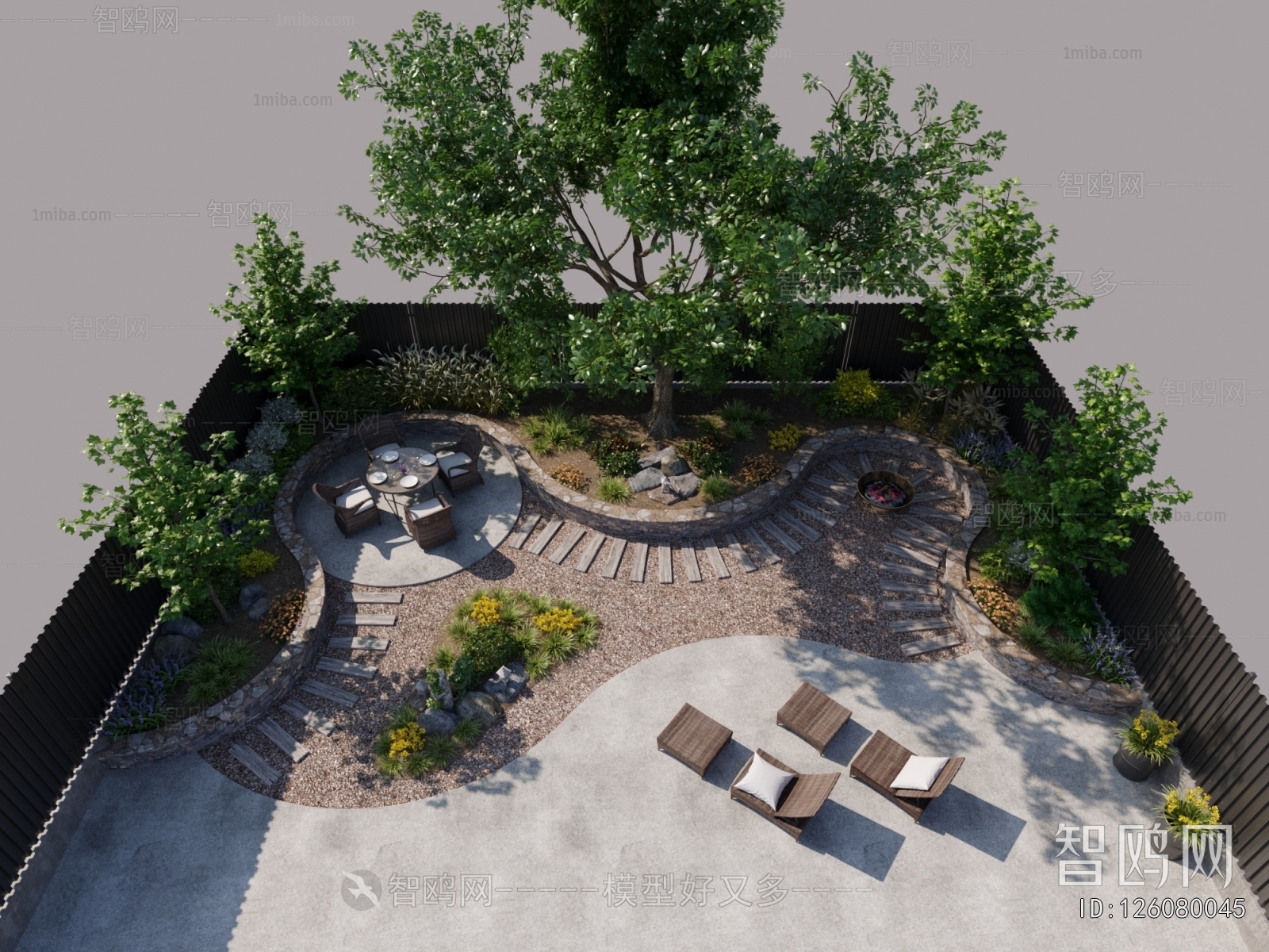 Modern Courtyard/landscape