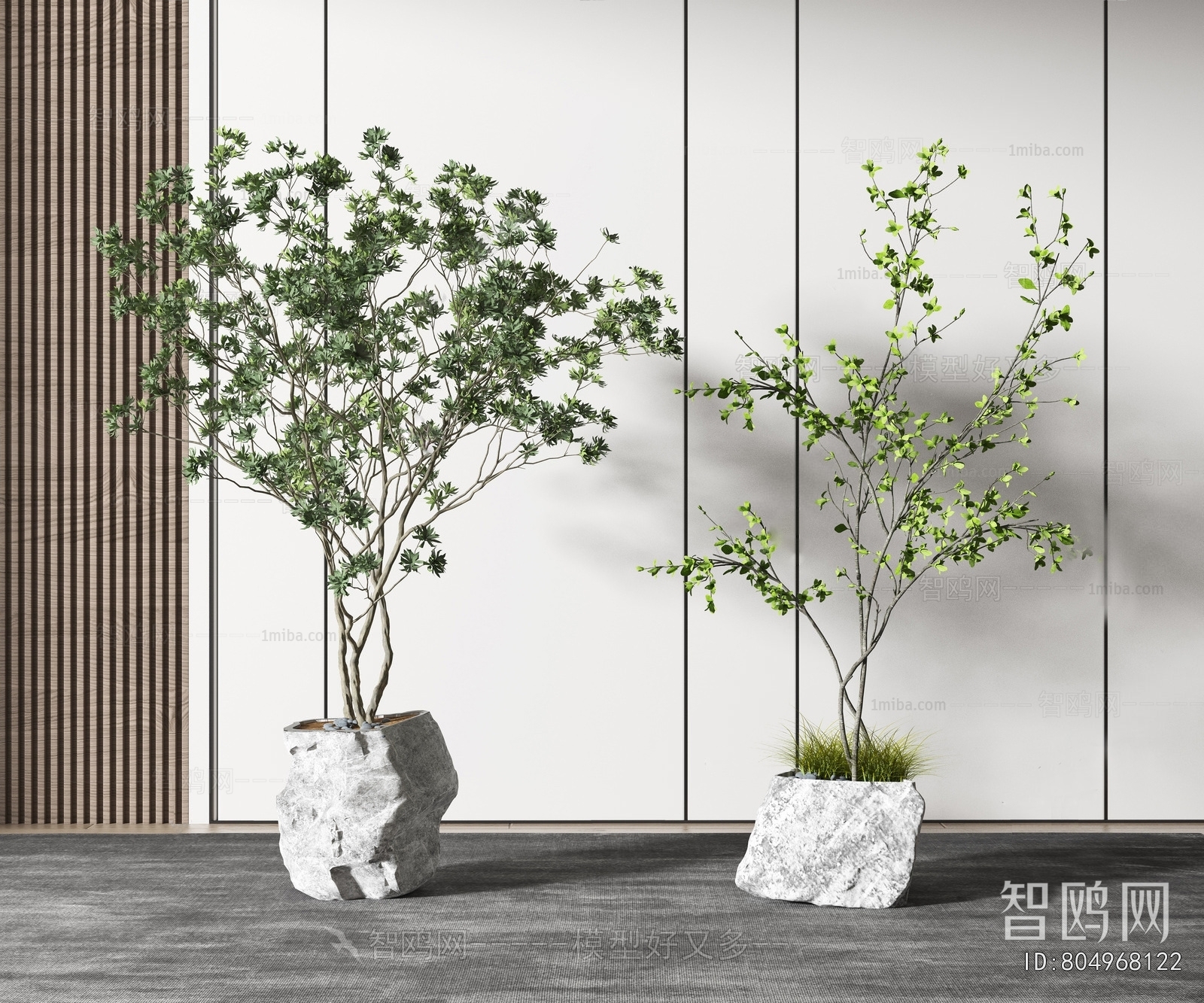 Modern Ground Green Plant Potted Plants