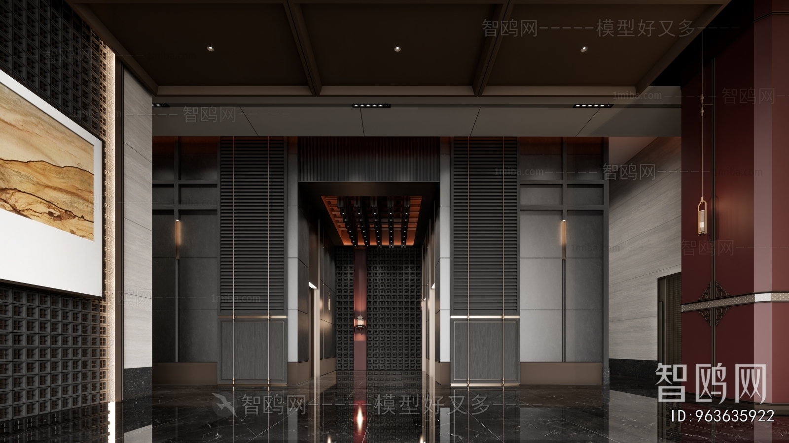 New Chinese Style Lobby Hall