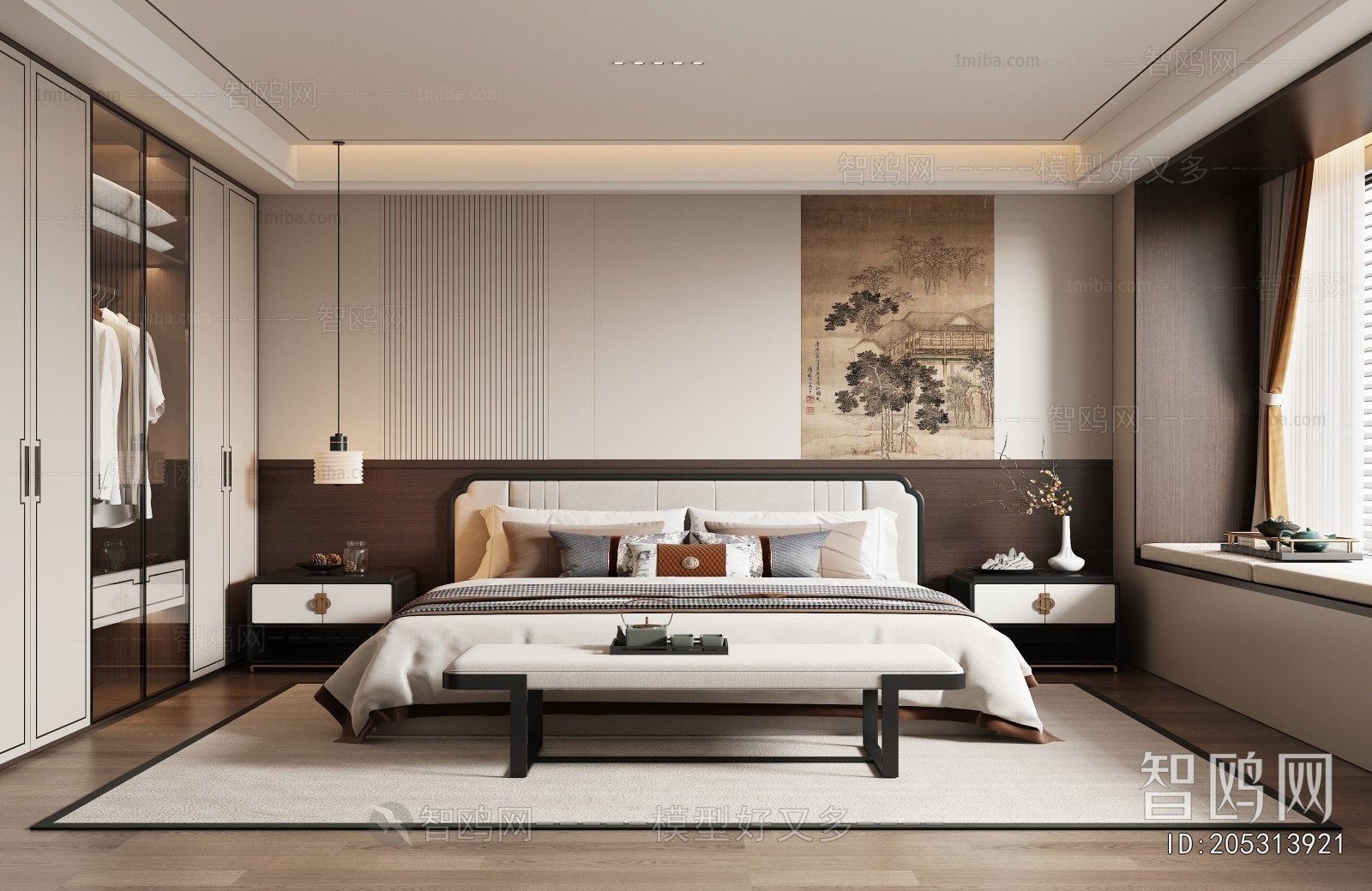 New Chinese Style Bedroom