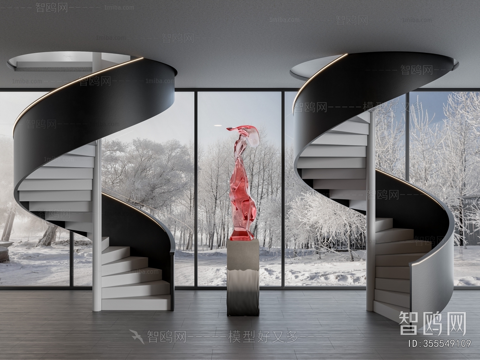 Modern Rotating Staircase