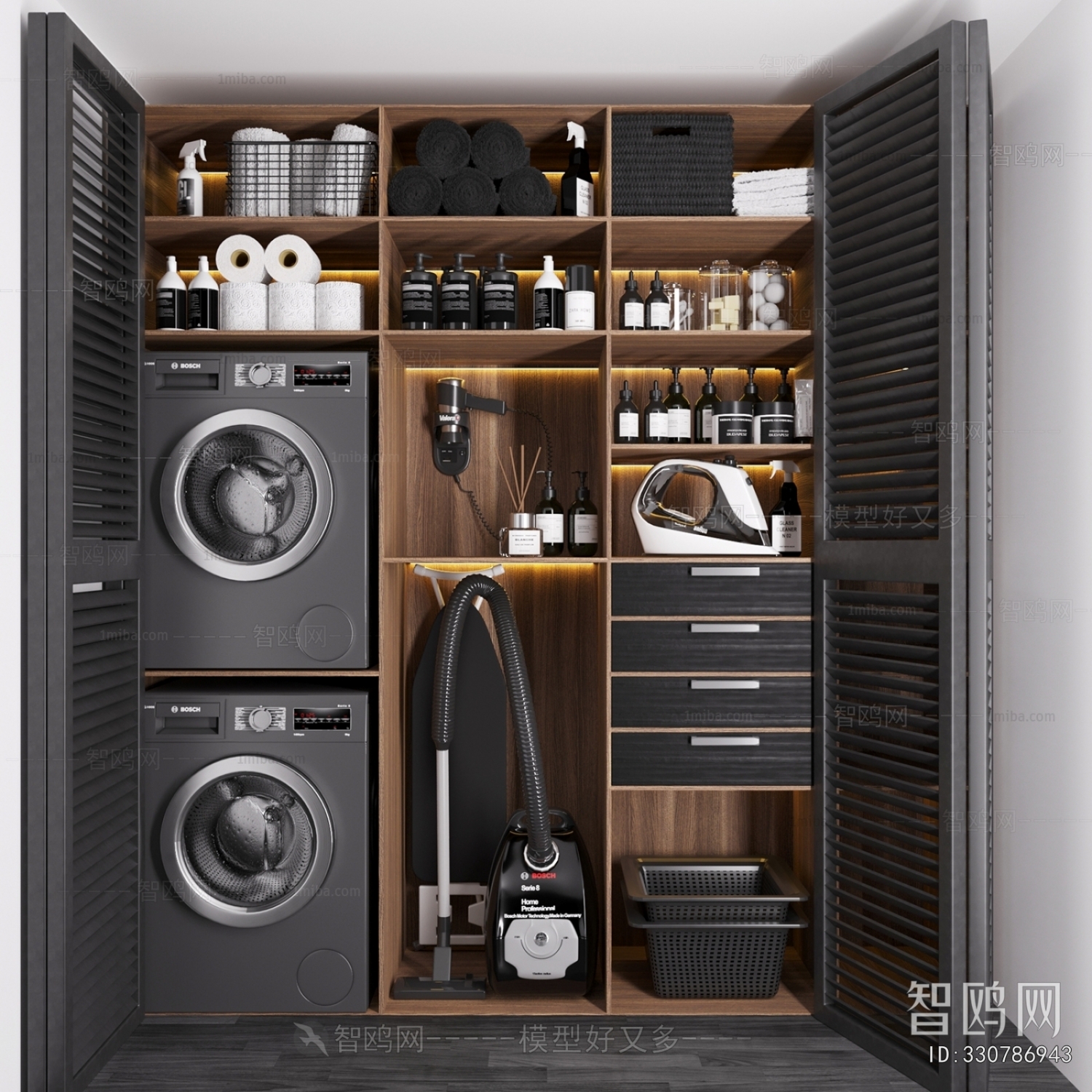 Modern Laundry Cabinet