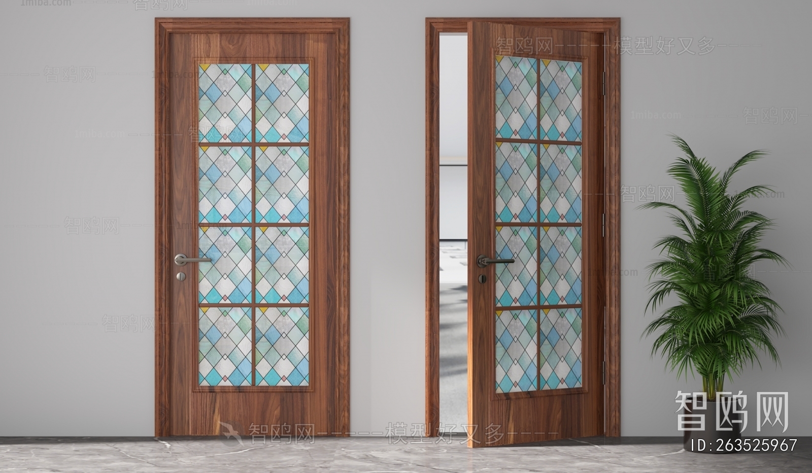 Modern Solid Wood Door